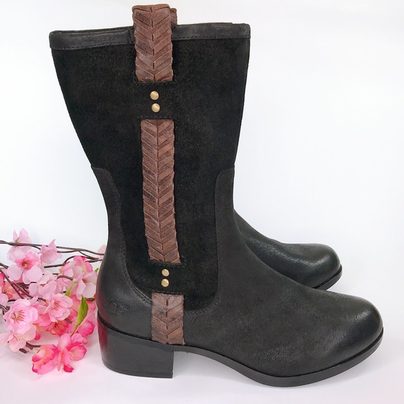 UGG Shoes - UGG Jaspan Genuine Black Sheepskin Boot Sz 10